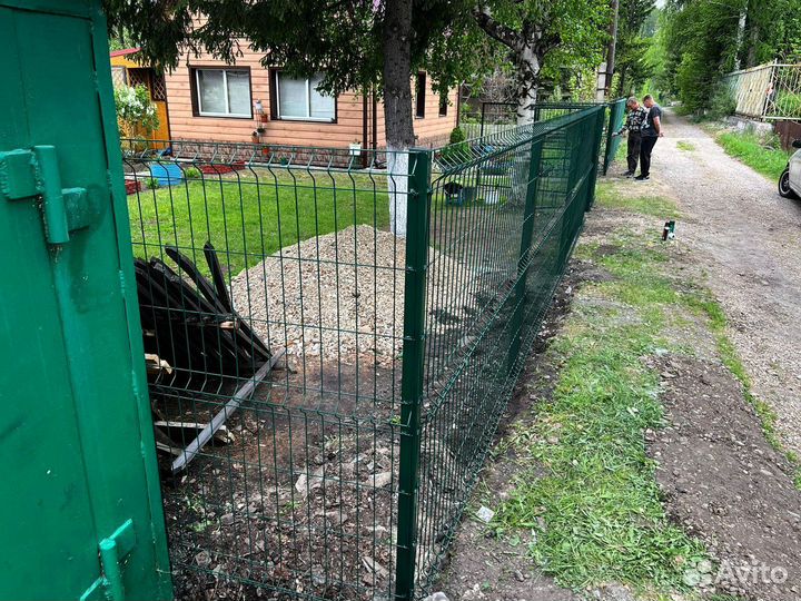 Забор металлический 3д / 3D