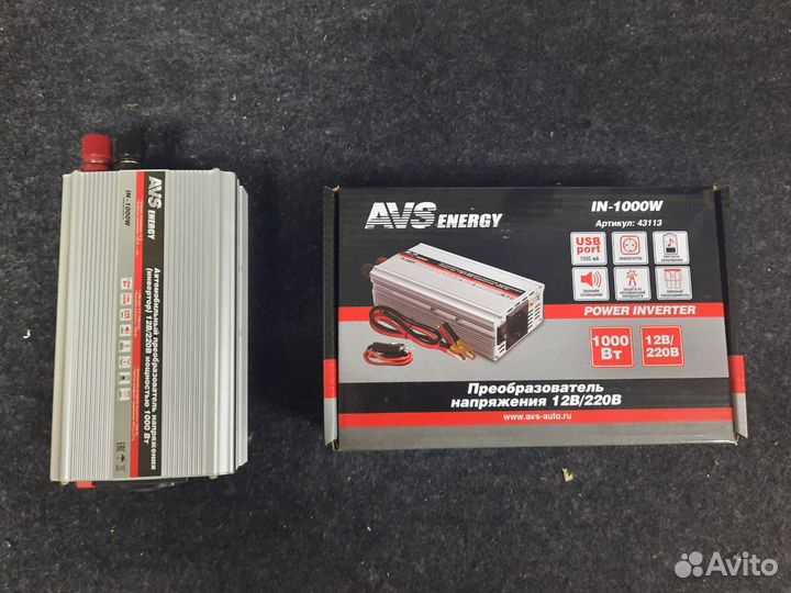 Инвертор автомобильный 12-220V, 1 Киловатт