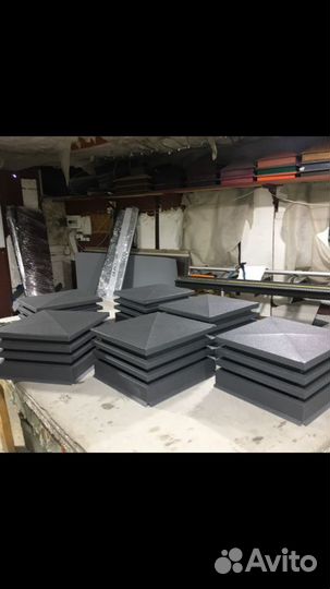 Колпаки на столбы забора#94