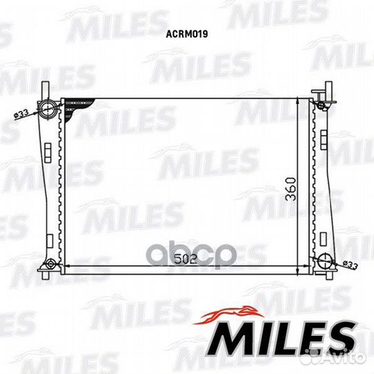 Радиатор ford fiesta/fusion 1.25-1.6 M/T 01- ac