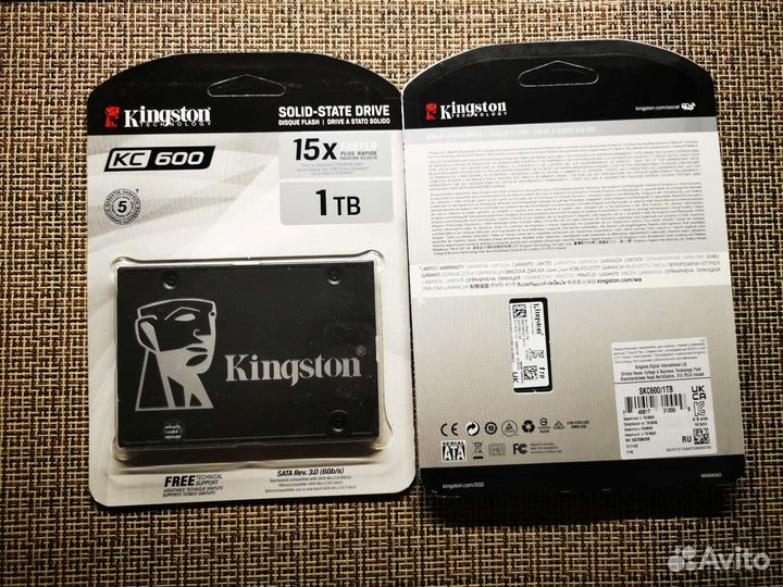 Ssd диски Kingston KC600 1Tb