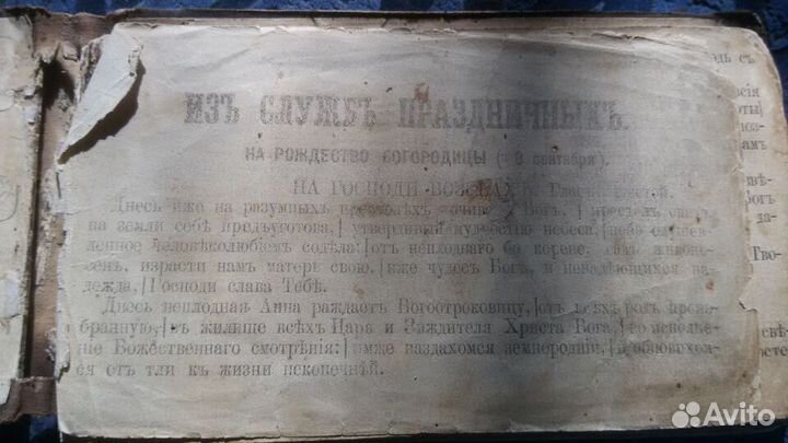 Старинная и ветхая книга(19 Век)