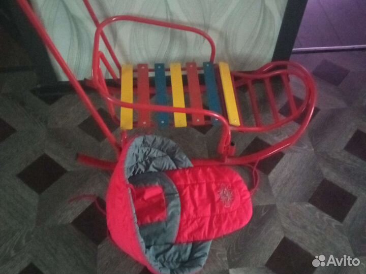 Детские зимние санки