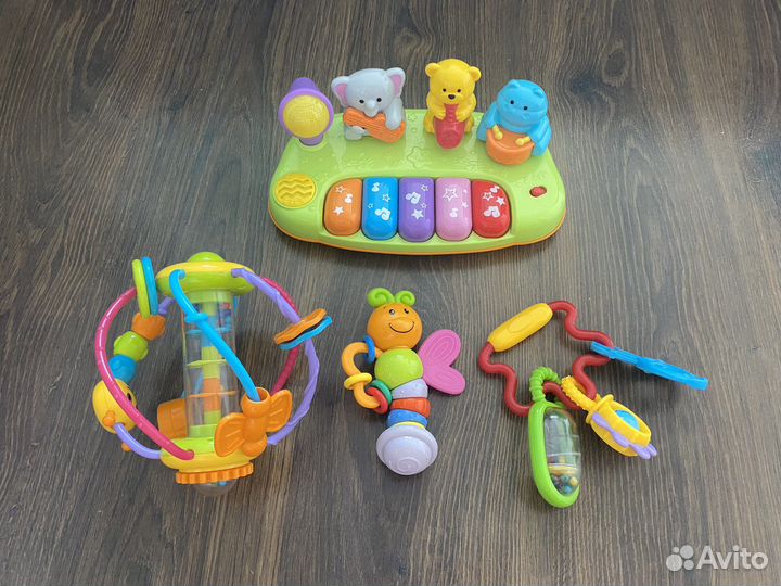 Игрушки погремушки пакетом