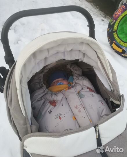 Зимний конверт в коляску leokid