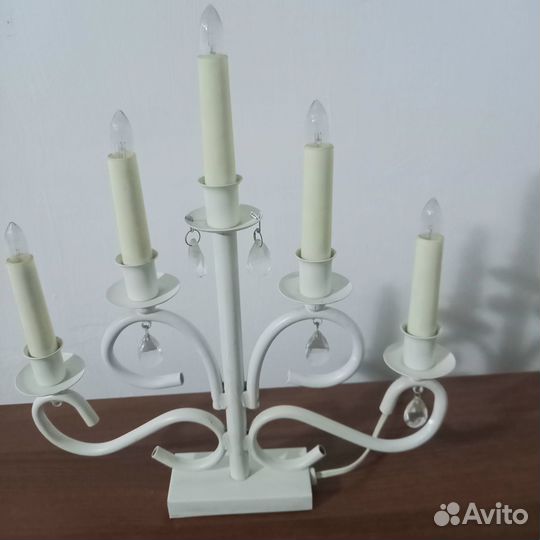 Лампа настольная, светильник, рождественская горка