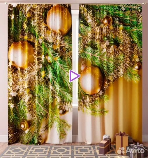 Новые новогодние фотошторы