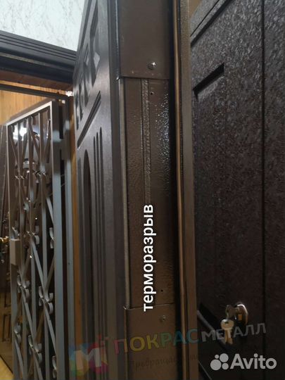 Дверь с терморазрывом (сталь 2мм)