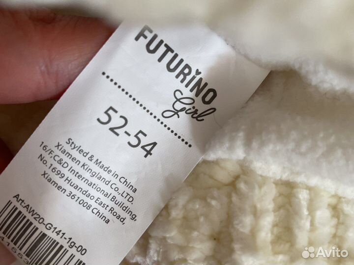 Комплект шапка и шарф для девочки