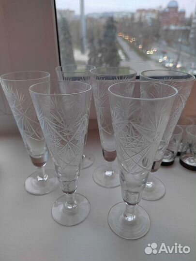 Фужеры хрустальные СССР