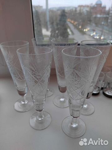 Фужеры хрустальные СССР