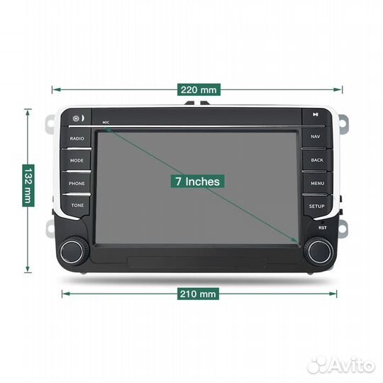 Штатная магнитола VW Android