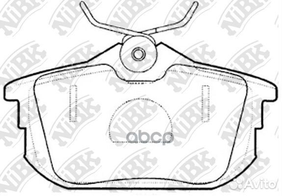 Колодки тормозные дисковые задние NiBK PN3593 Я