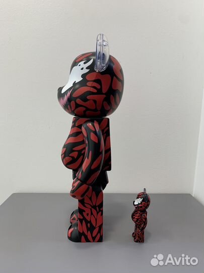 Bearbrick x Marvel Carnage 400 оригинал