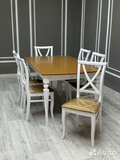 Стол и стулья новый Обеденный Раскладной Кухонный