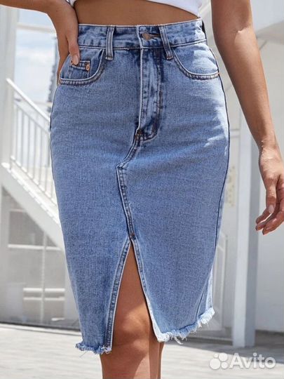 Юбка джинсовая