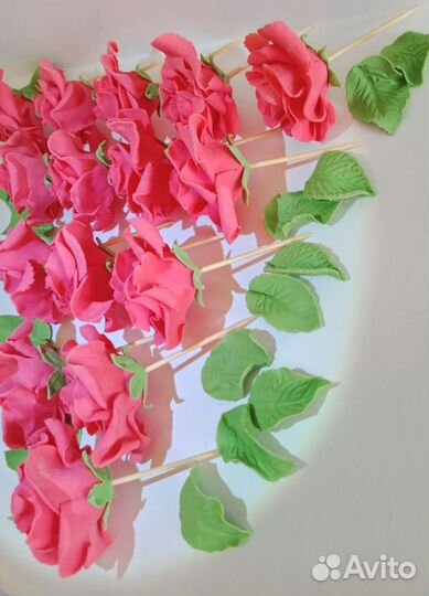 Цветы из сахарной мастики