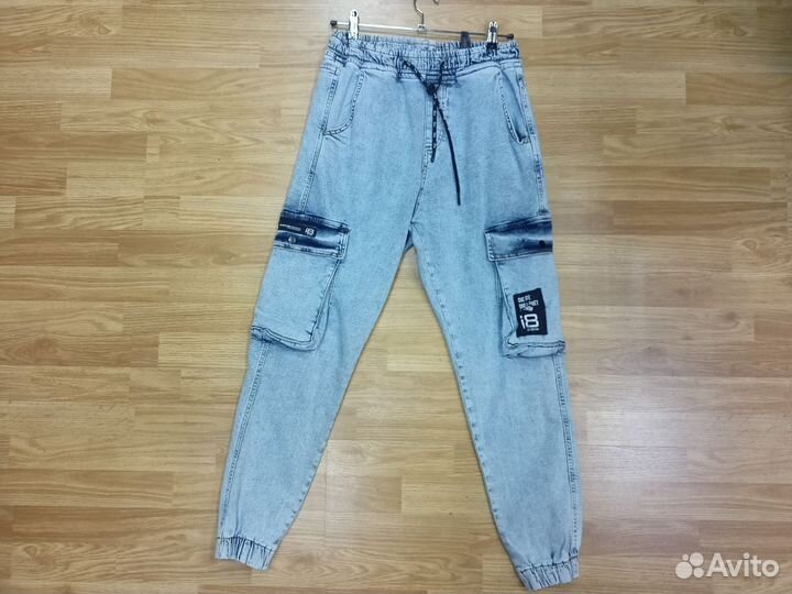 Джинсы джоггеры I8 blue