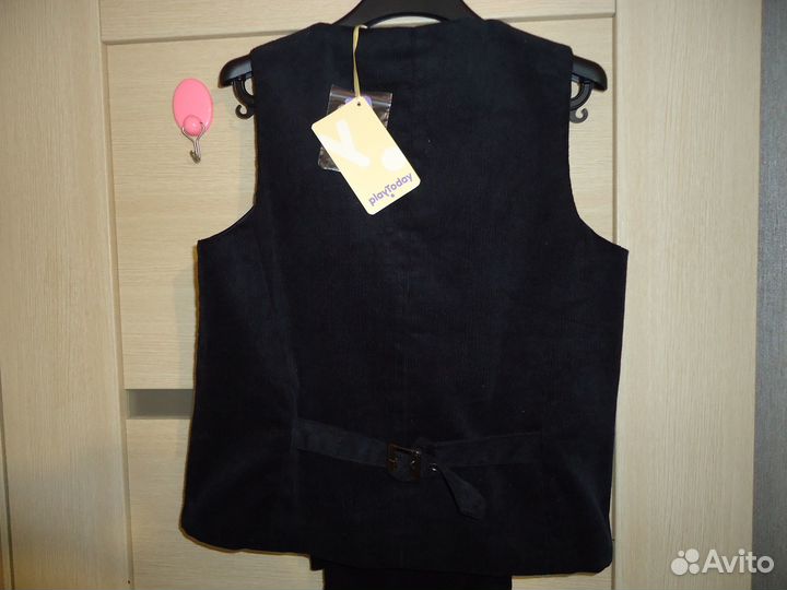 Костюм вельветовый брюки + жилет 134см PlayToday