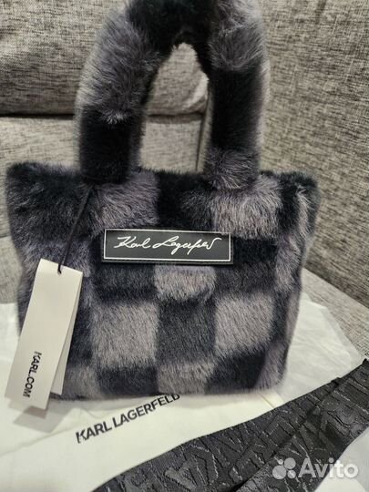 Сумка Karl Lagerfeld меховая 26на22, оригинал