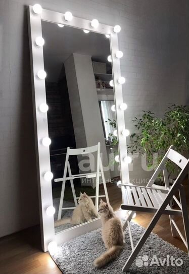 Гримерное зеркало 190*90 (макияжное с подсветкой)