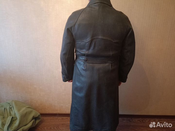 Кожаный плащ мужской СССР