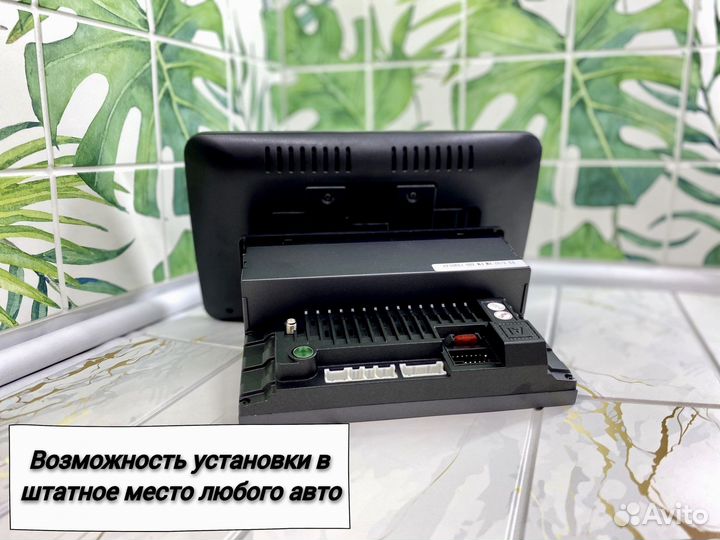 Магнитола 1 din с поворотным экраном Android 12
