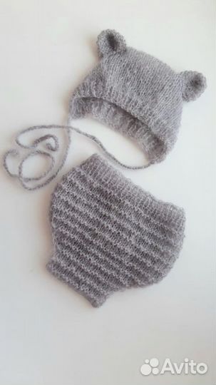 Плед детский вязаный