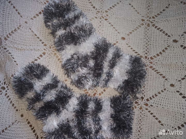 Носки ручной вязки шерстяные