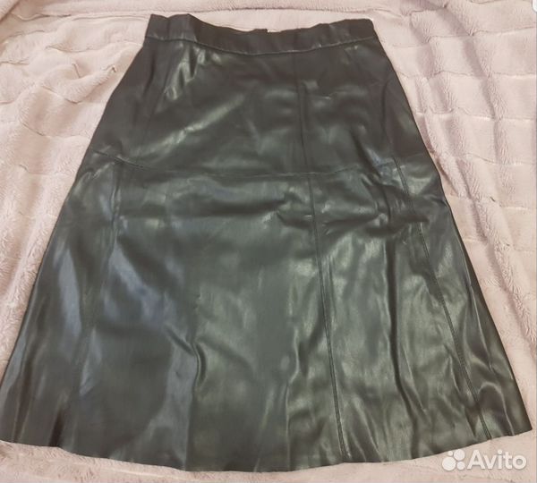 Кожаная юбка zara