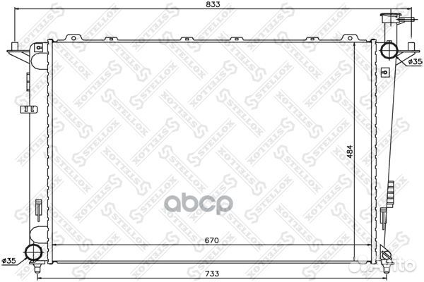 10-26509-SX радиатор системы охлаждения МКПП K