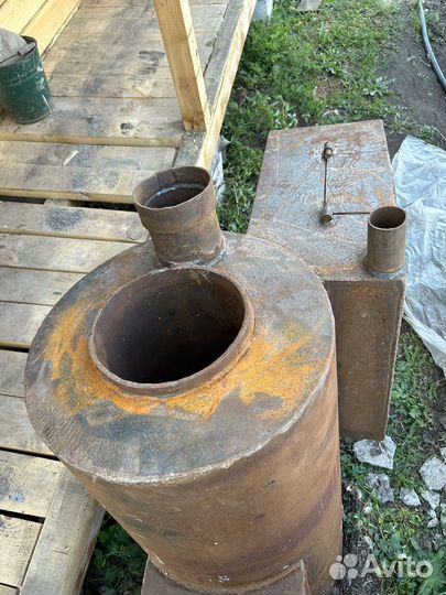 Печь для бани с баком