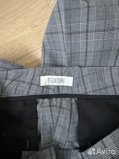 Брюки женские Mezzatorre серые клетка