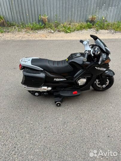 Электромотоцикл детский на аккумуляторе BMW, элект