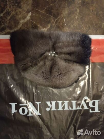 Норковая женская шапка