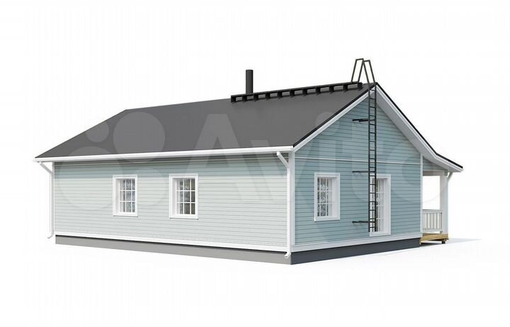 Дом 100 м² на участке 12 сот.