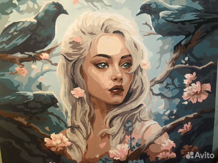 Картины по номерам раскрашенная(новая)