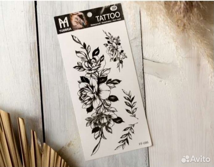 Временное, переводное тату в наличии