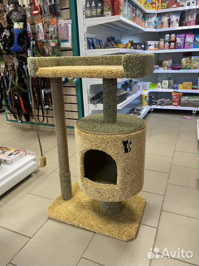 Домик - когтеточка, лежанка для котов(кошек) новый