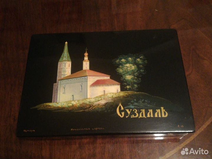 Шкатулка Мстера Никольская церковь Суздаль