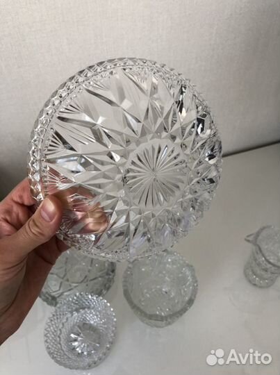 Набор столовой посуды хрусталь