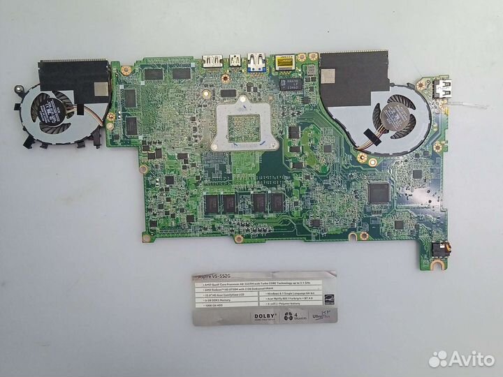 Acer v5 552 материнская плата и остатки