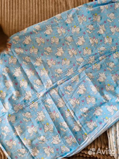 Отрез ткани ситец на пеленки постельное 3м