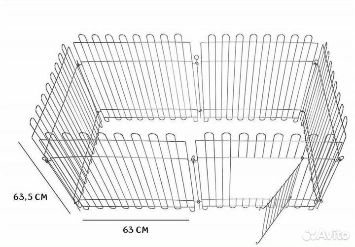Вольер для щенков, кроликов, собак, котят