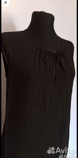 Платье Stefanel 46 чёрное прямое