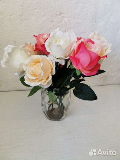 Искусственные цветы розы тюльпаны, от