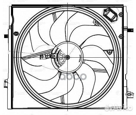 Вентилятор радиатора nissan qashqai 13- LFK 14E