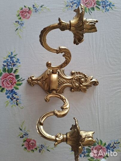 Подсвечник настенный бронза времен СССР
