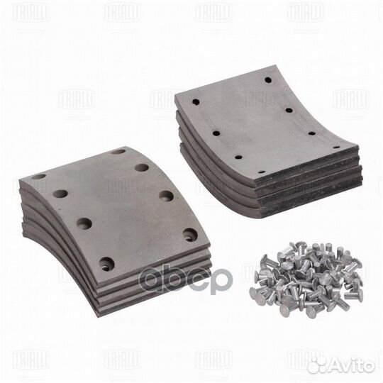 Накладка торм. колодки камаз 5511 Р/К 8 шт. R0