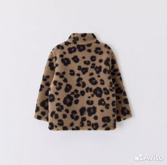 Леопардовая куртка лео принт из меха меховая